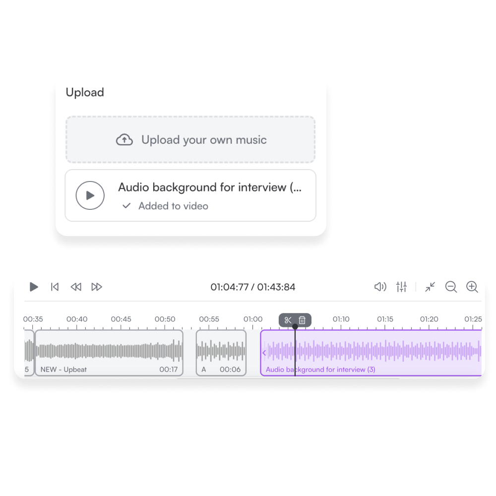 Rearrange your audio clips easily